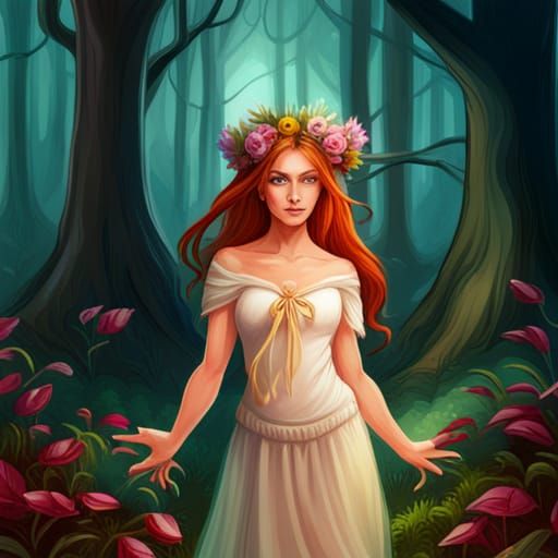 Enchanted Fairy Portrait in Enchanted Woodland Style