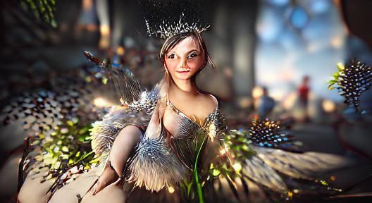Beautiful Fairy Queen in 8K 3D Render