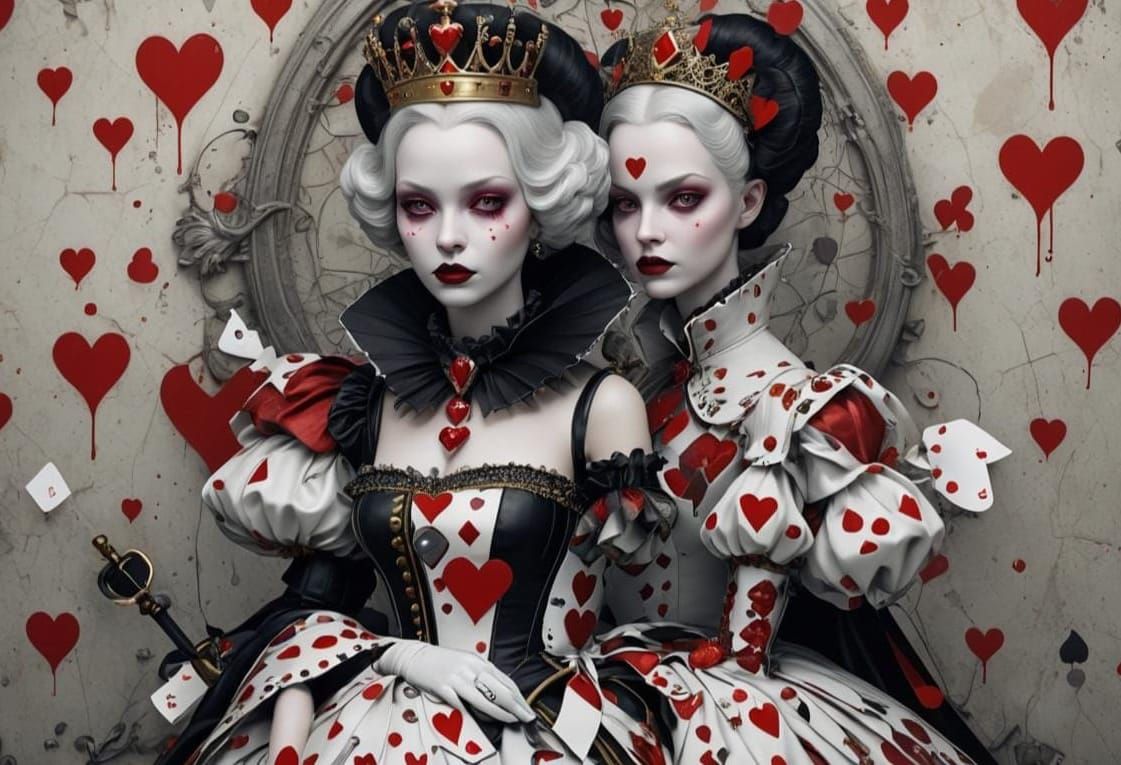 Queen of Hearts in Ray Caesar Style