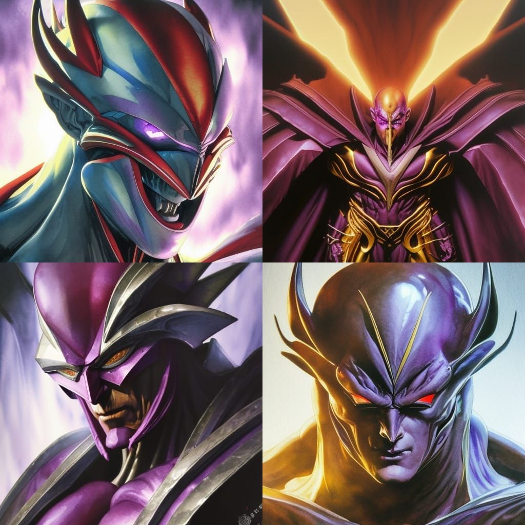 Hyperdetailed Composite Character Portrait in Watercolor Sty...