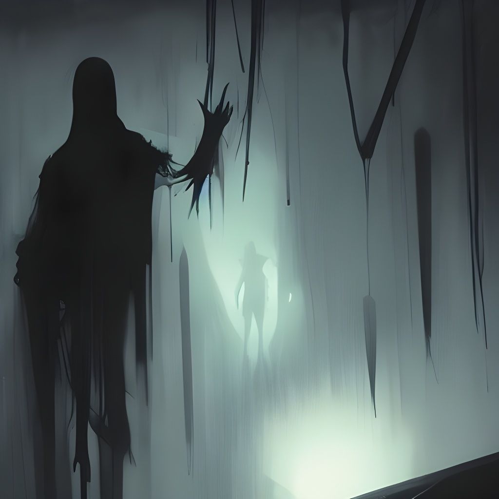 Creepy Black Figure Emerges in a Nightmare