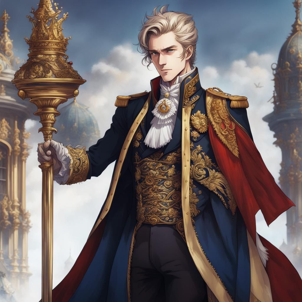 Dimitri Alexandre Blaiddyd as Prussian King, Anime Style