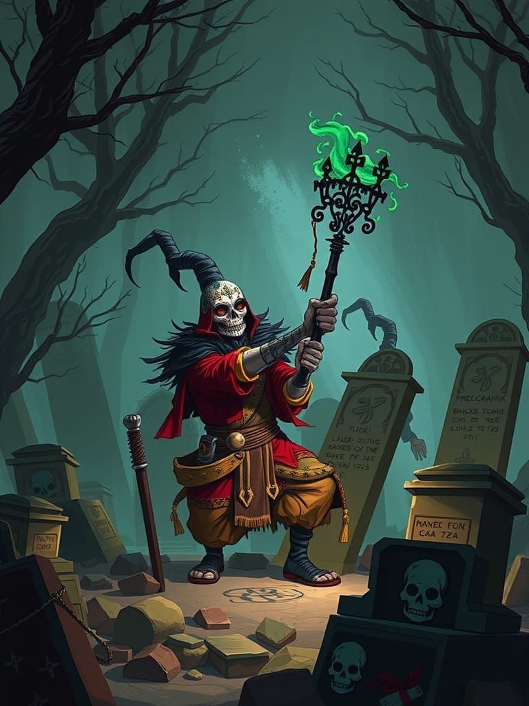 Kenku Grave Robber in High Fantasy Style