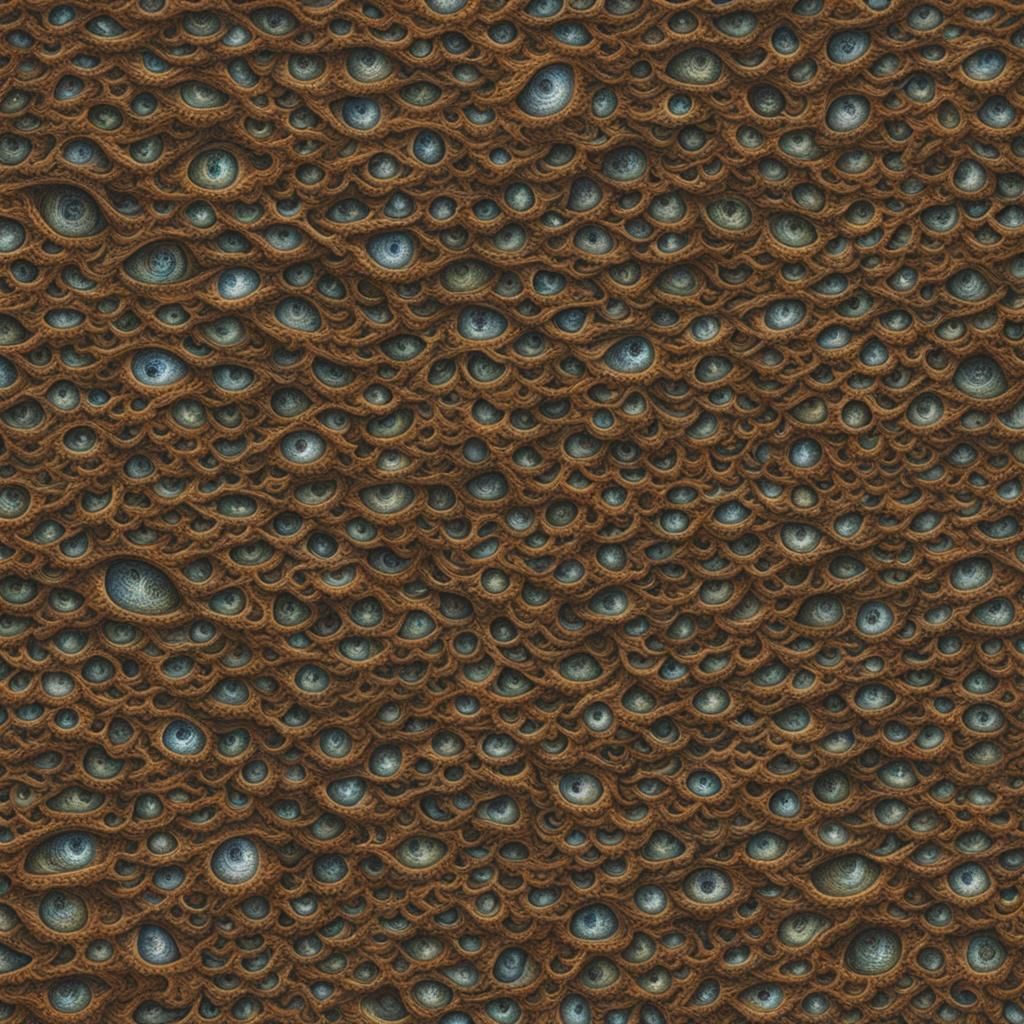 Detailed Magic Eye Illusion in Hyperrealistic Style