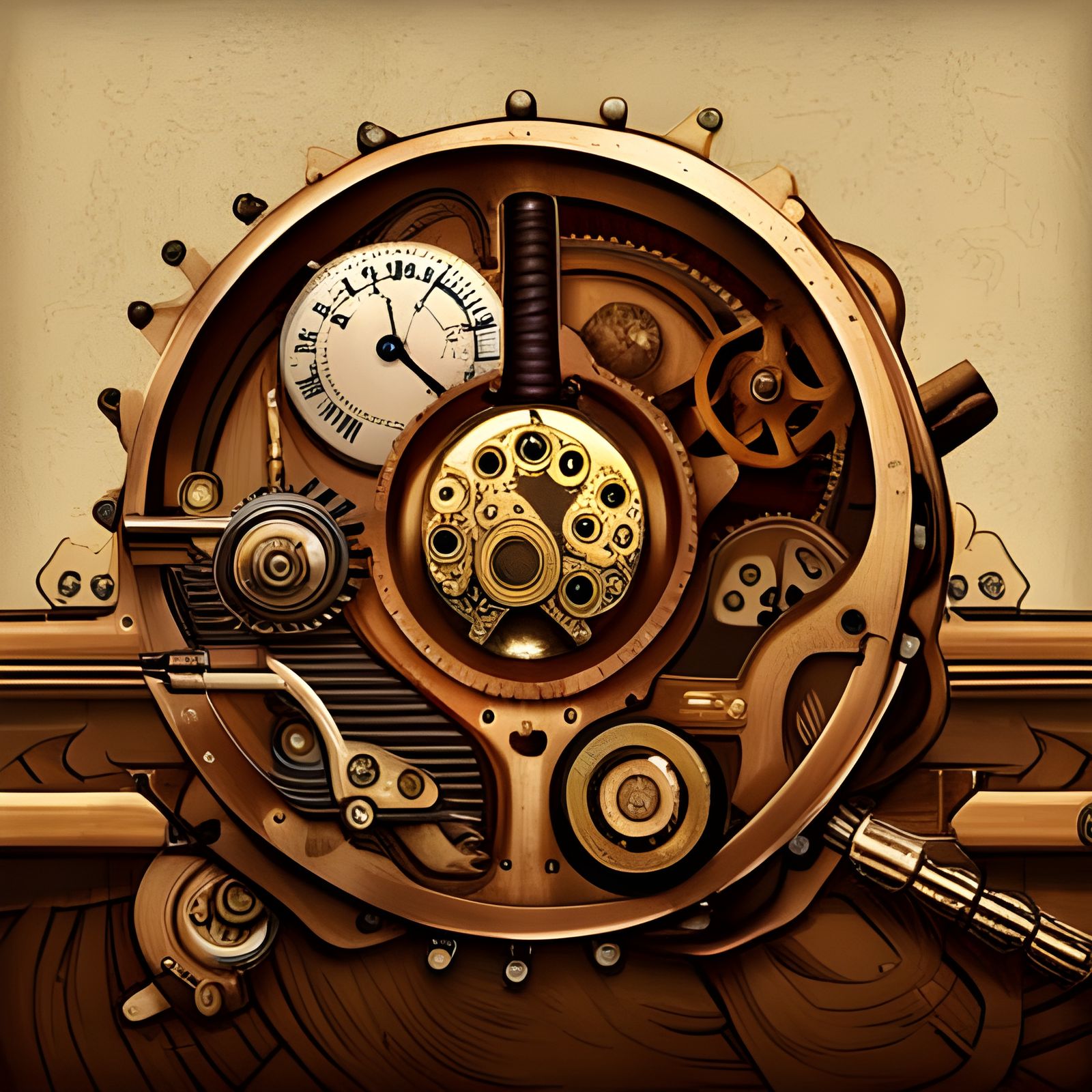 Steampunk Engine Masterpiece