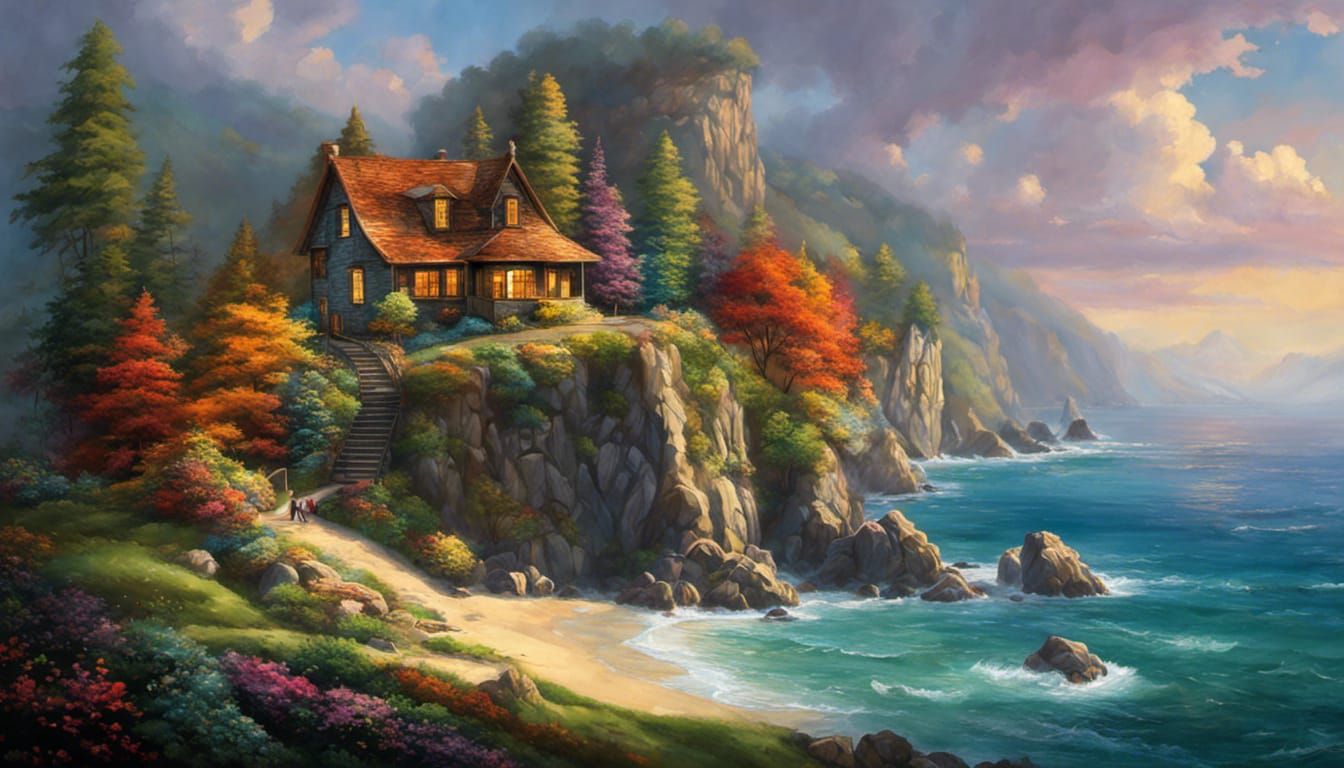 Enchanted Beach Resort in Balize: Hyperrealistic Photo