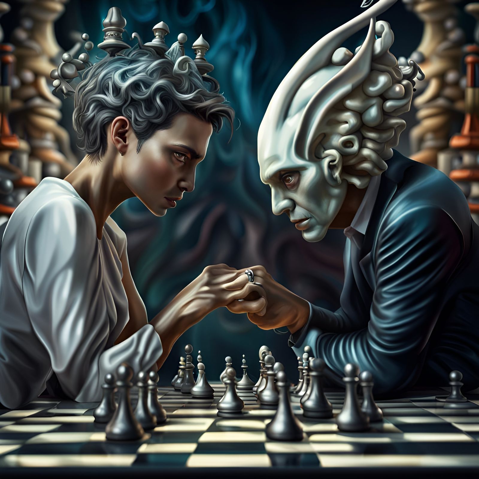 “Every Thought or Action that one takes is a chess piece with its intent never removed from good or evil.”