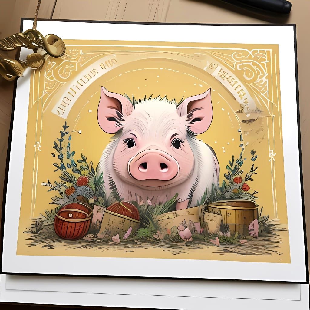 Joyful Pig Embracing Messy, Story-Rich Days