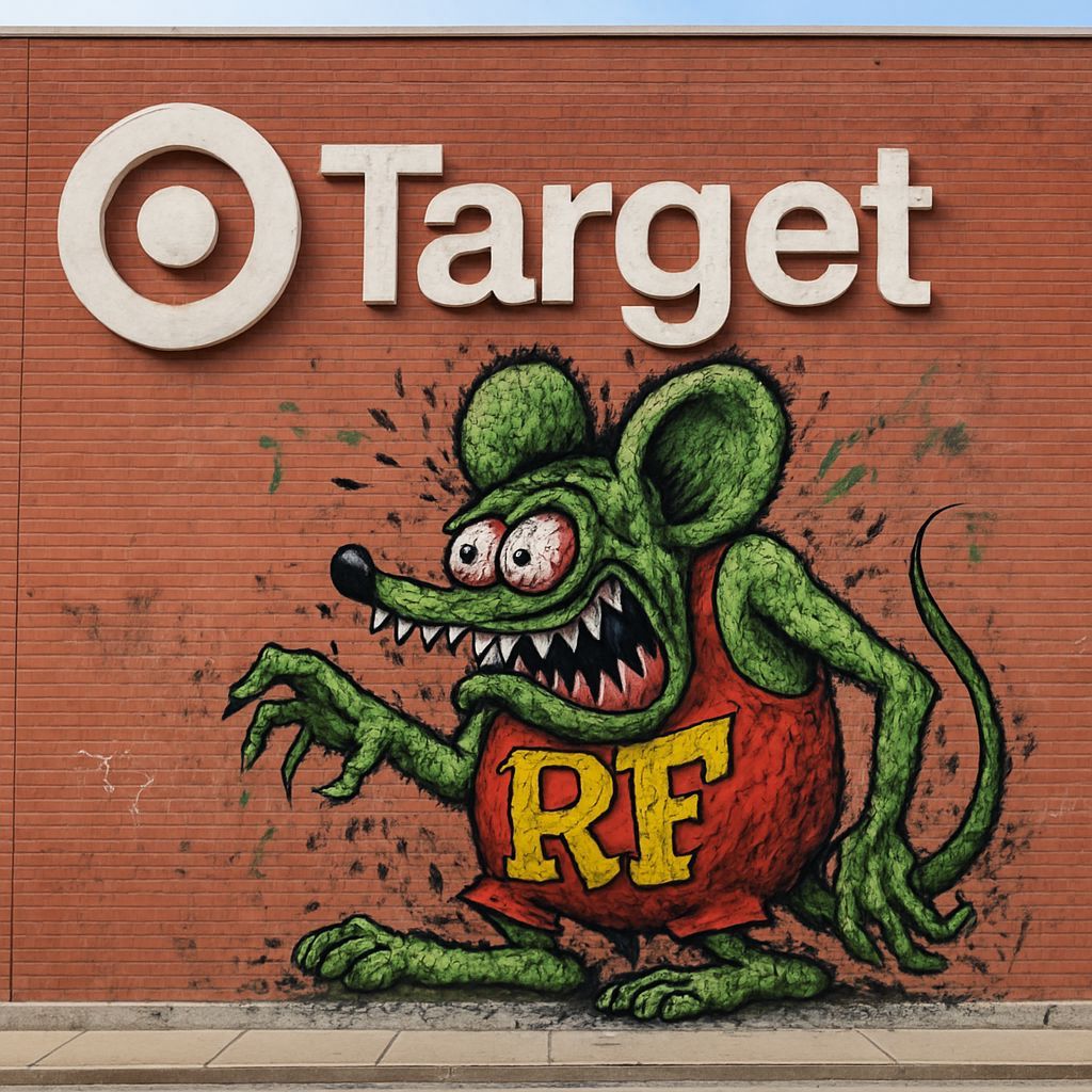 Ratfink Graffiti Art on Target Storefront