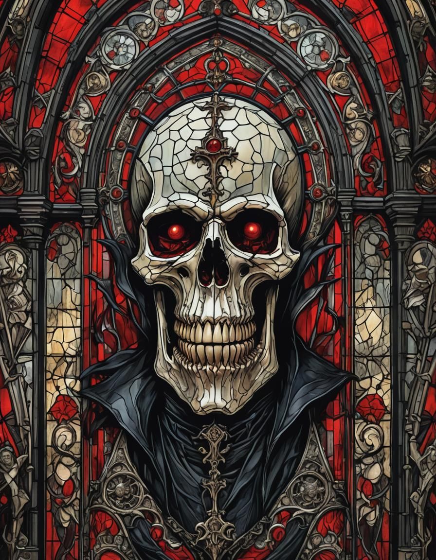 Victorian Vampire Funeral in Gothic Church