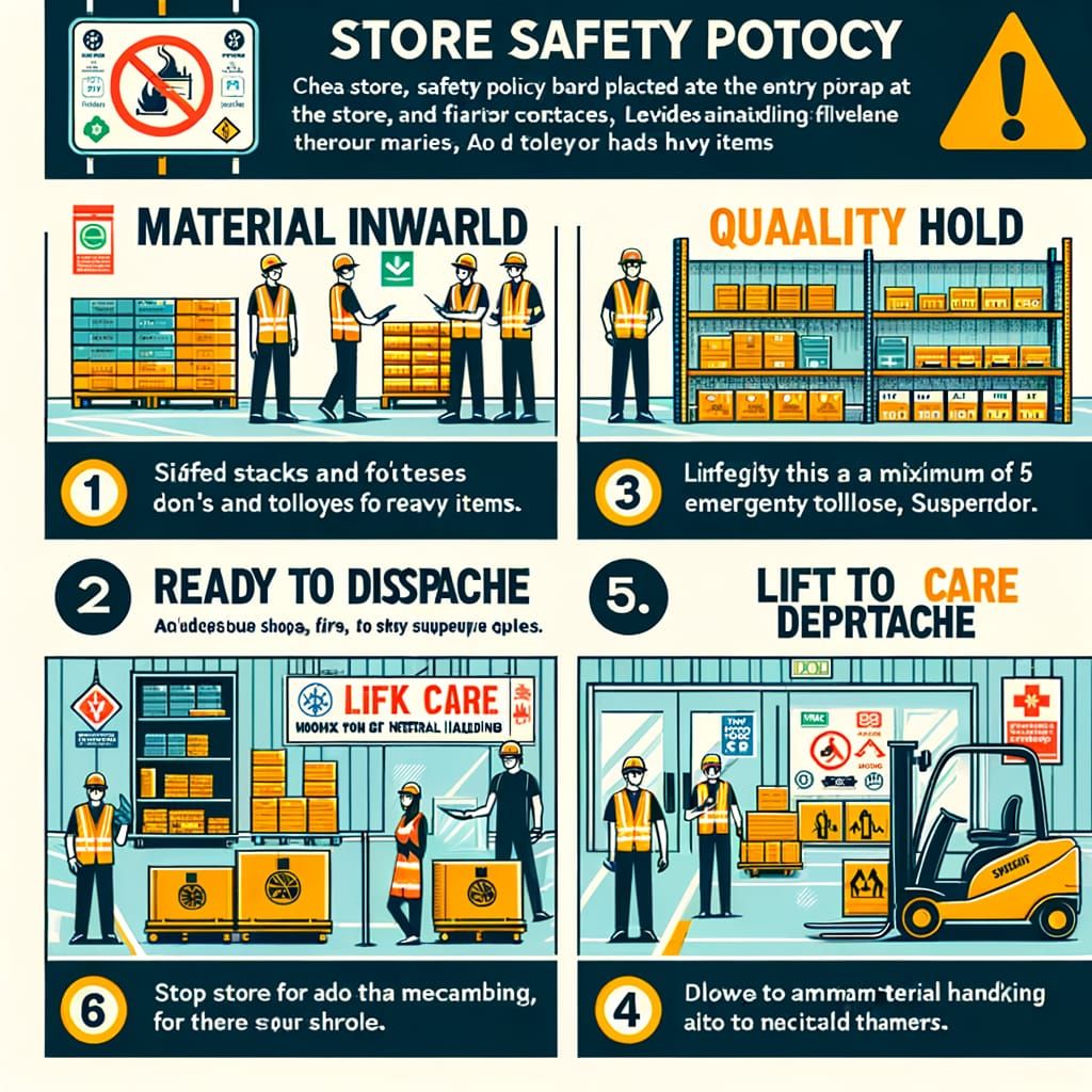 Warehouse Safety Protocol: A Four-Step Illustration