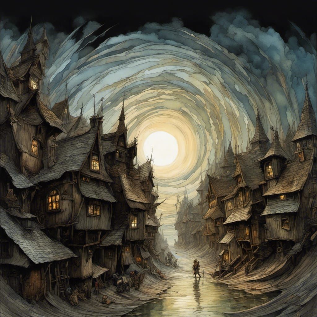 Apocalyptic Storm Eye in Exquisite 3D Digital Art