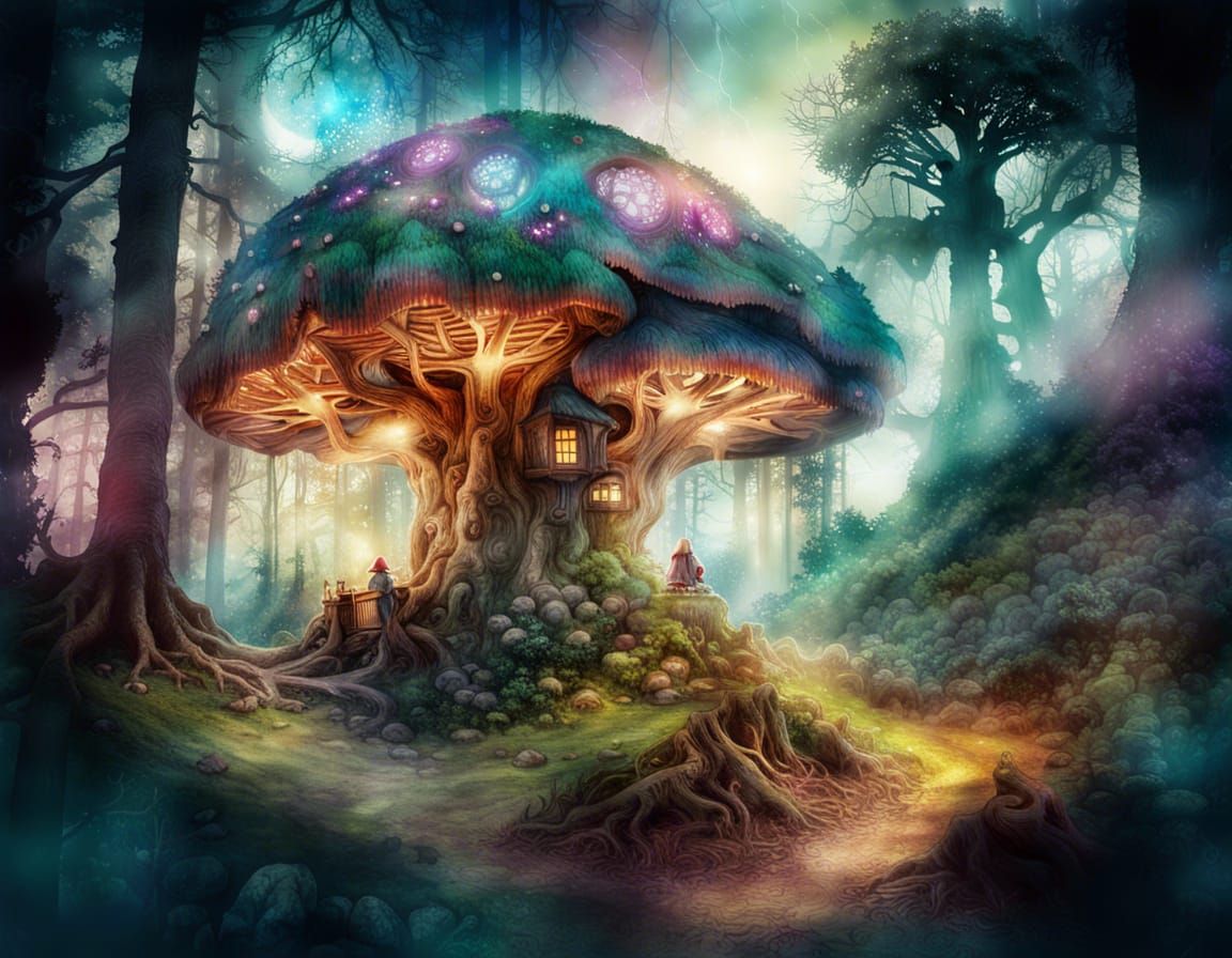 A Magical Mushroom House