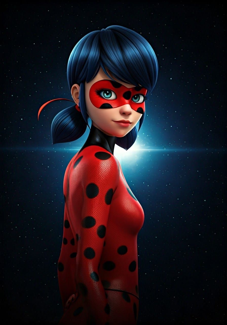 Ladybug in Sci-Fi Star Wars Comic Style