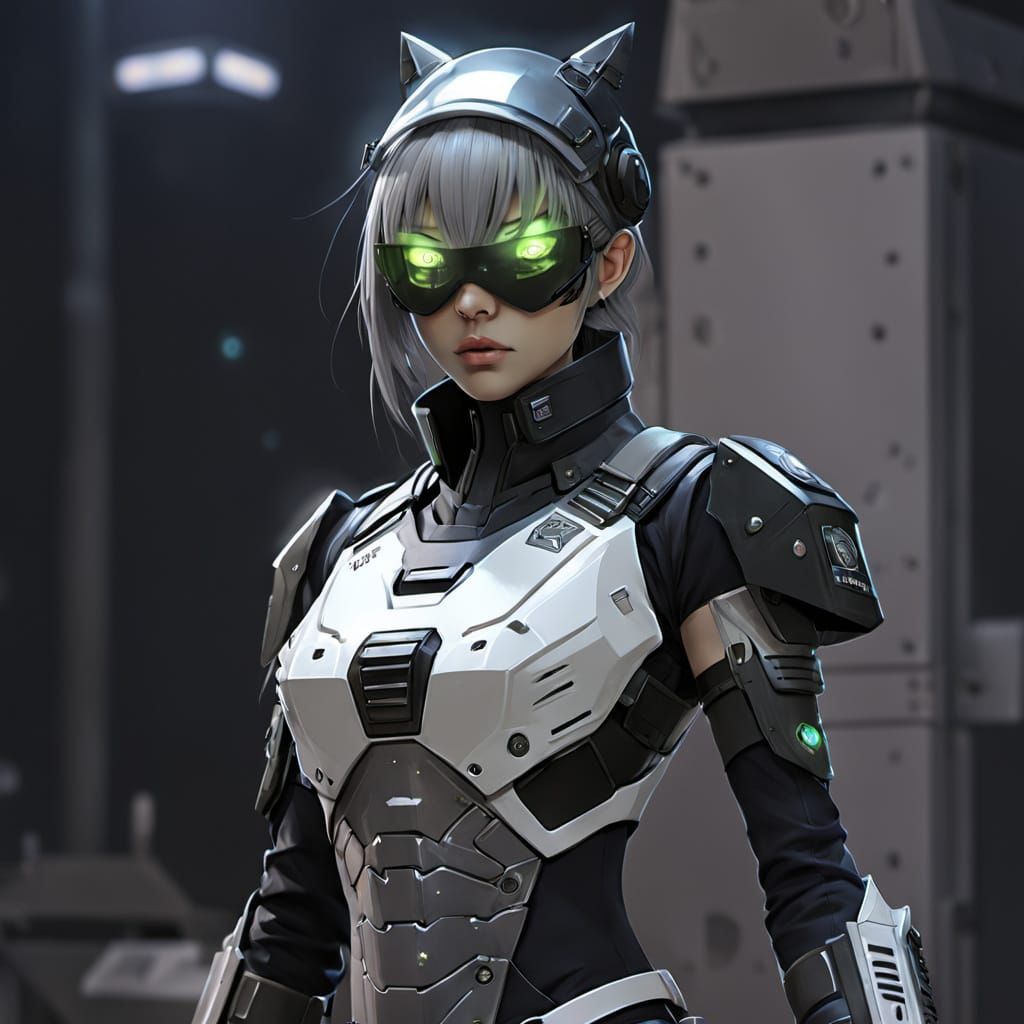 Anime scifi police girl...