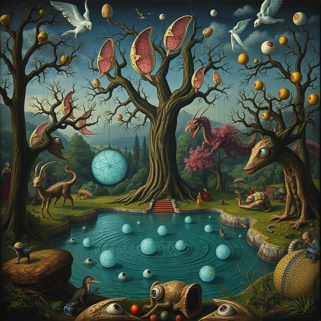 Surreal Landscape Converges with Bio-Engineering