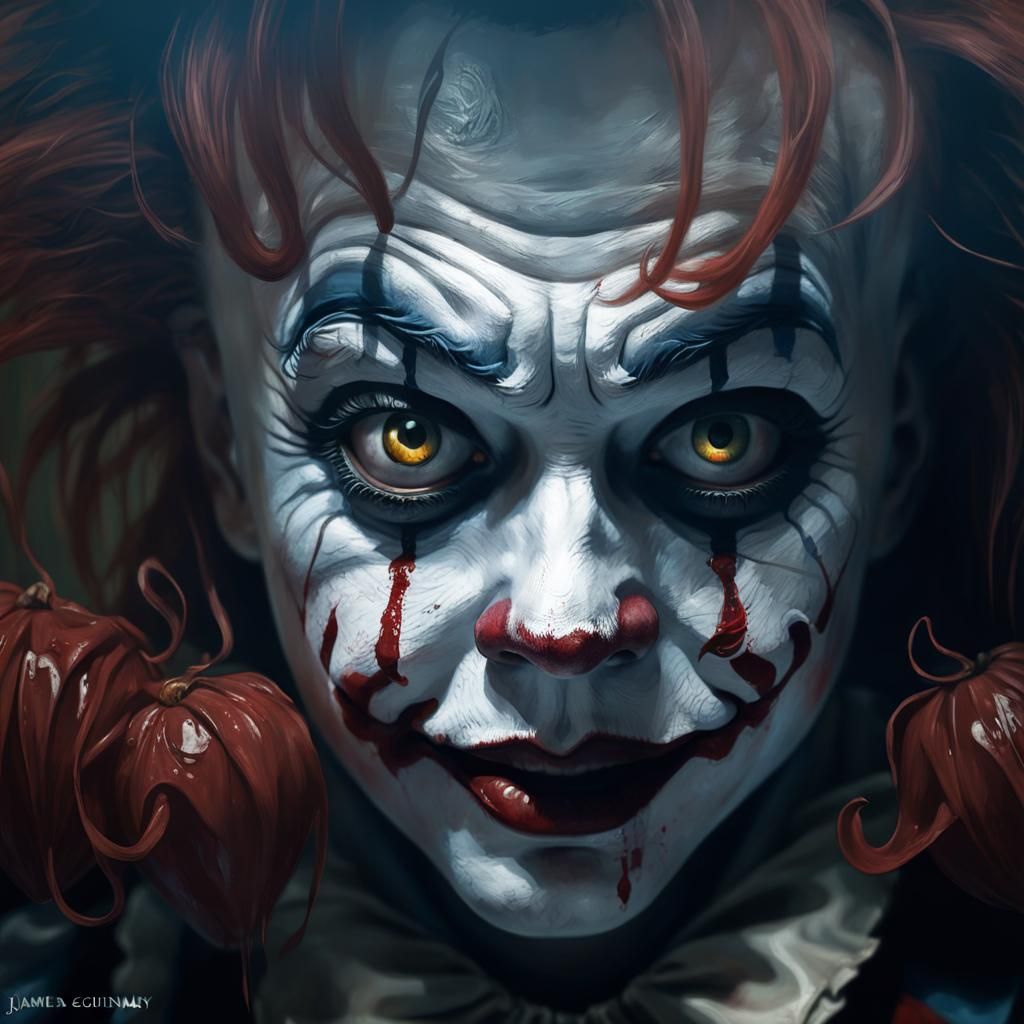 Pennywise: IT, the Bloody Clown in Deep Color