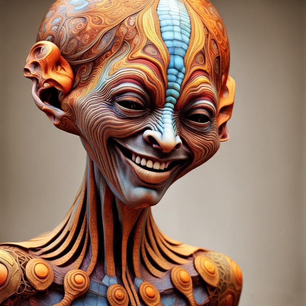Photorealistic Aliens: Beautiful, Strange, and Happy