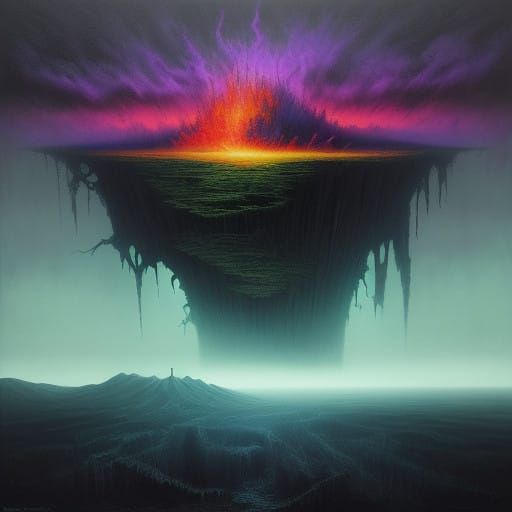 Surreal Dreamscape with Subtle Distortion and Otherworldly E...