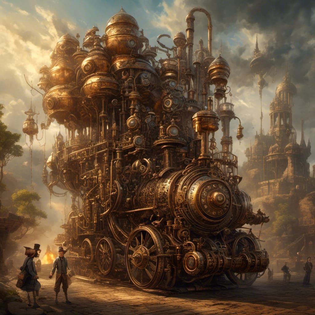 Steampunk Cyrus the Great Portrait