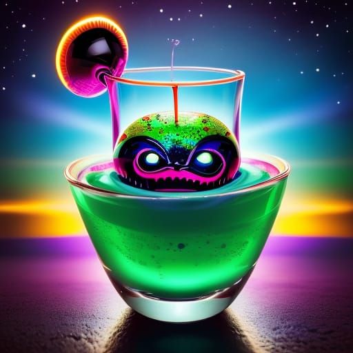 Alien Bartender Creates Cosmic Cocktails
