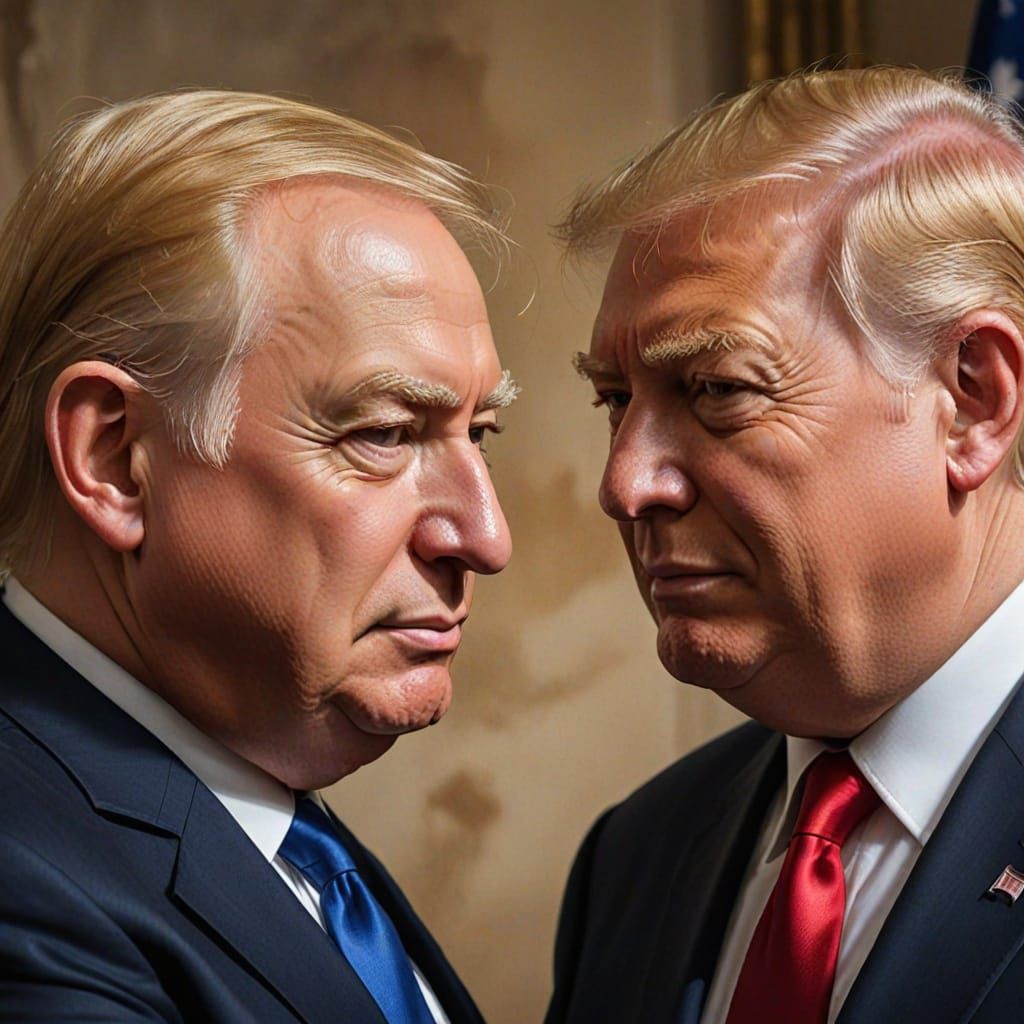 Friendly Diplomats: A Heartwarming Comic-Style Hug