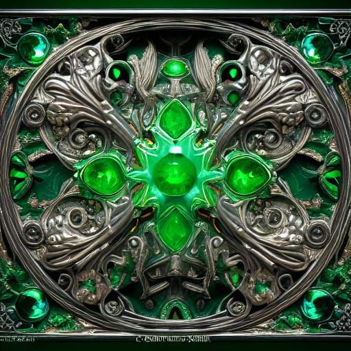 Emerald Elemental in Fairycore Setting