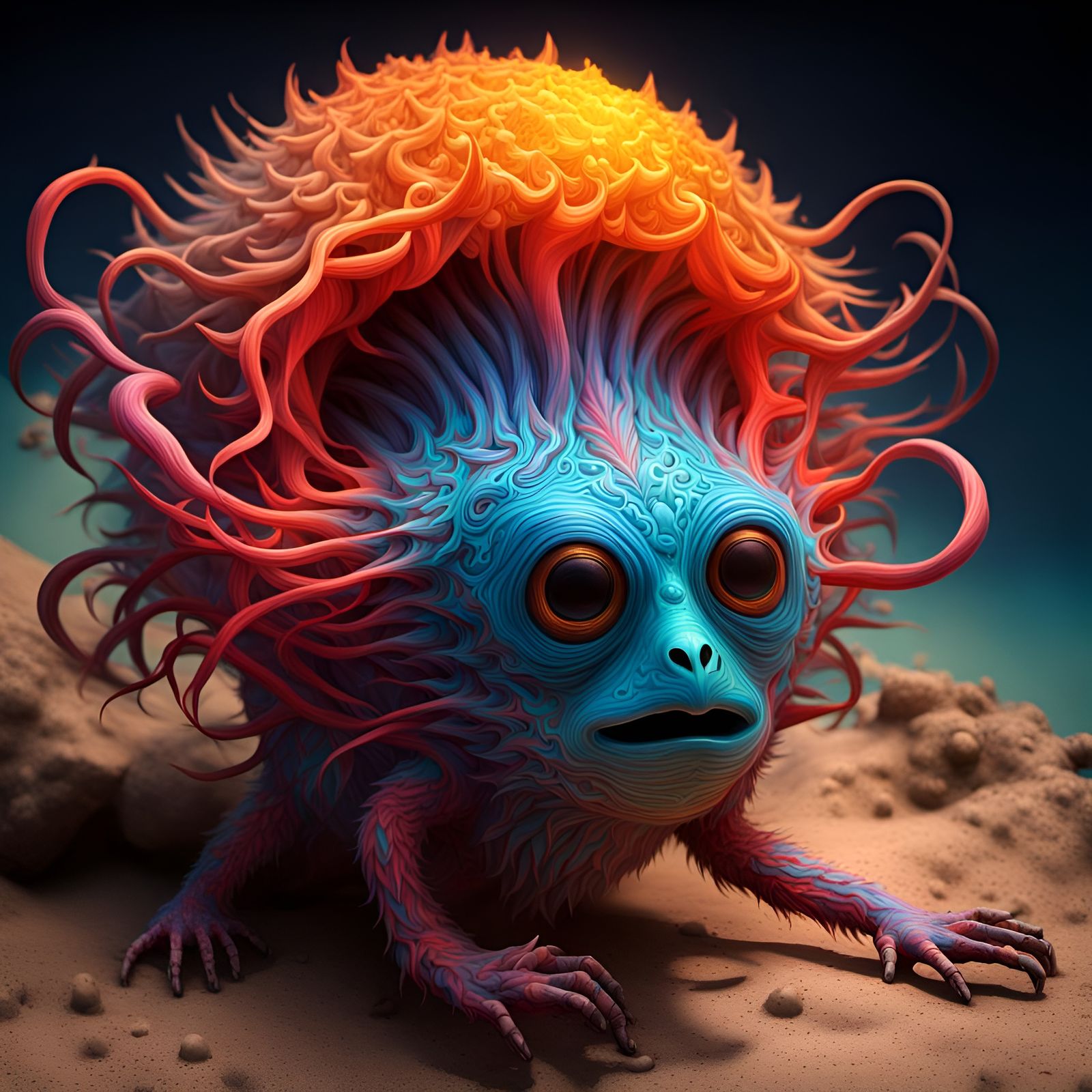 A Fourth-Dimensional Creature Breaking Physics