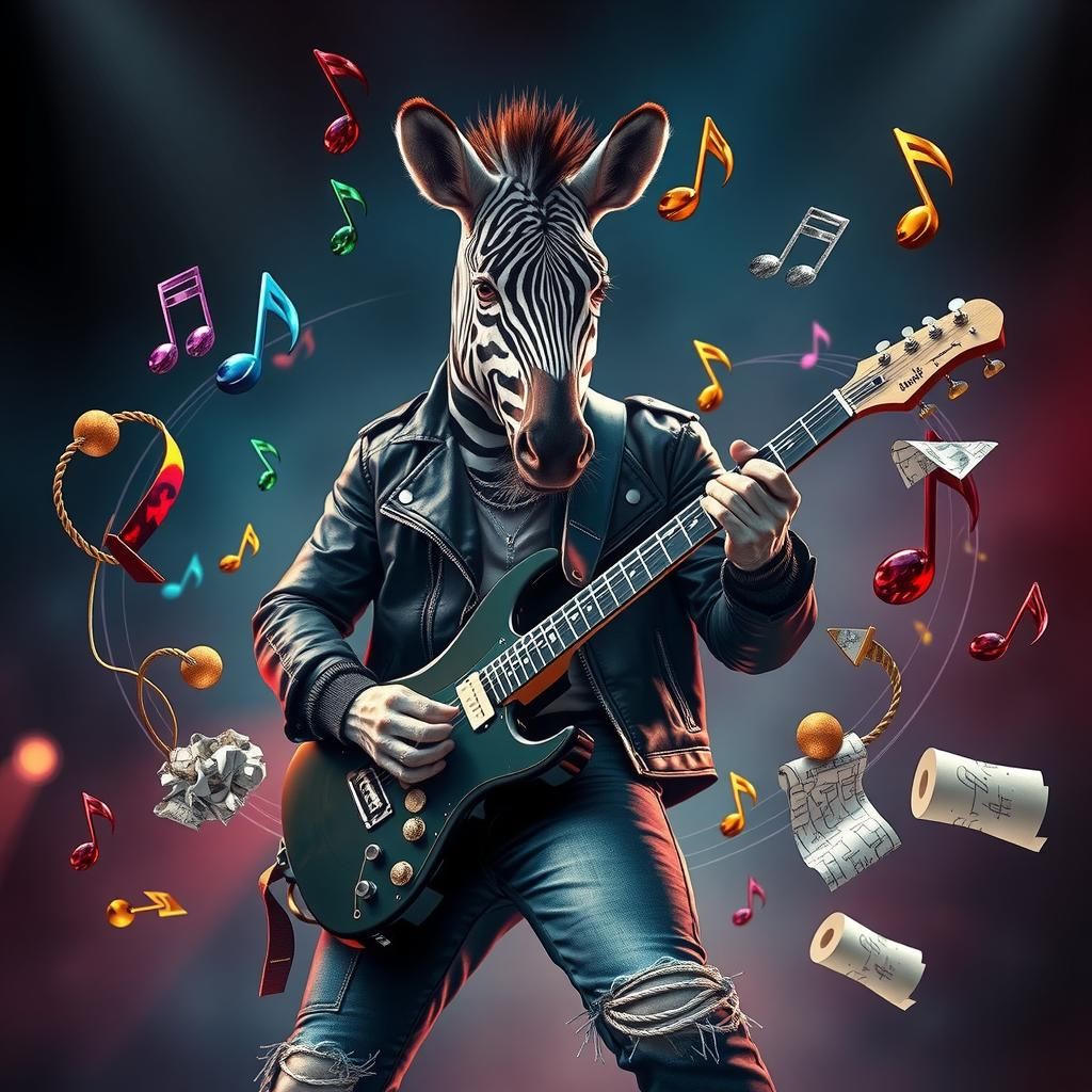 Drunken Zebra Plays Heavy Metal in a Whirlpool of Sound