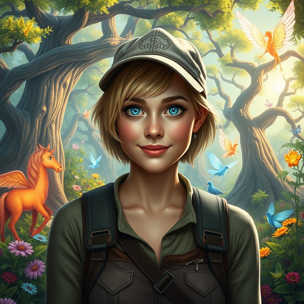 Futuristic Fairy Tale Garden in Whimsical Star Trek Style