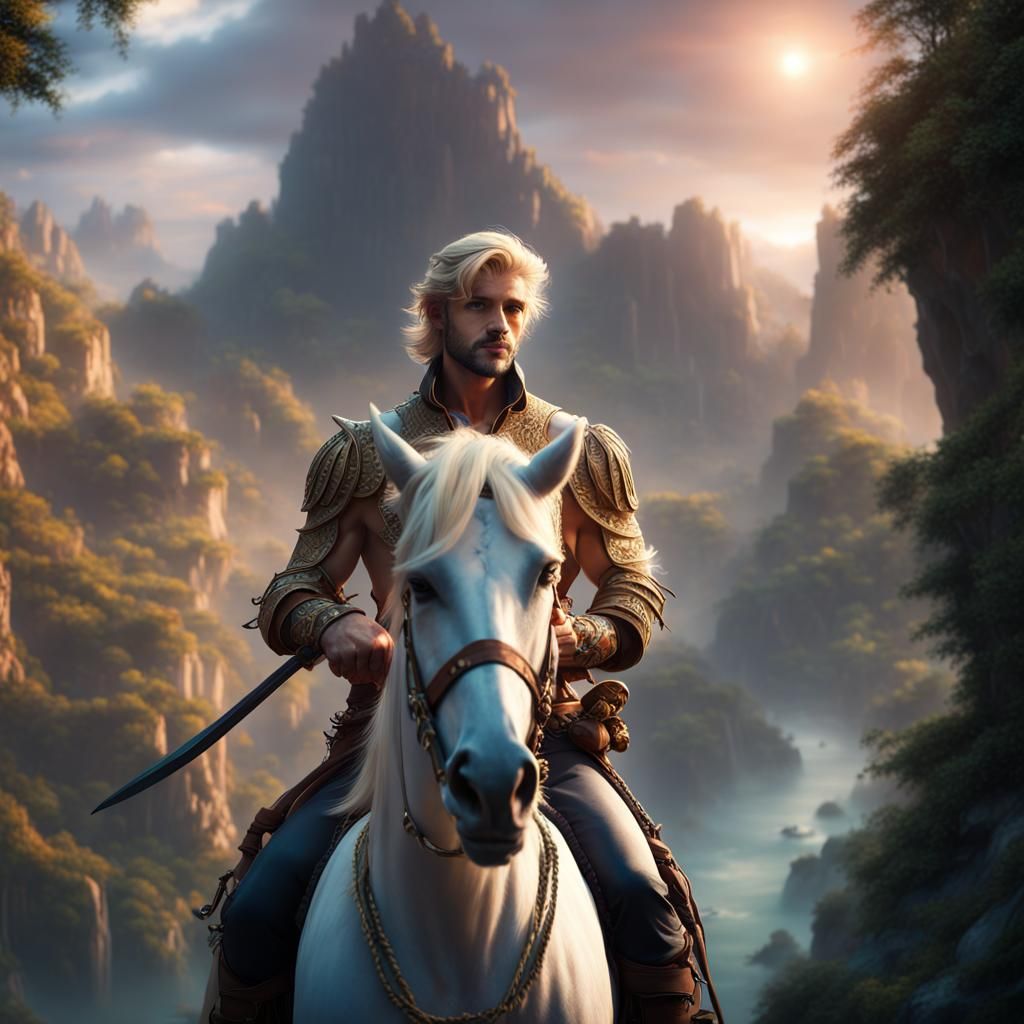Fantasy Art: Prince and Pirate on Horseback