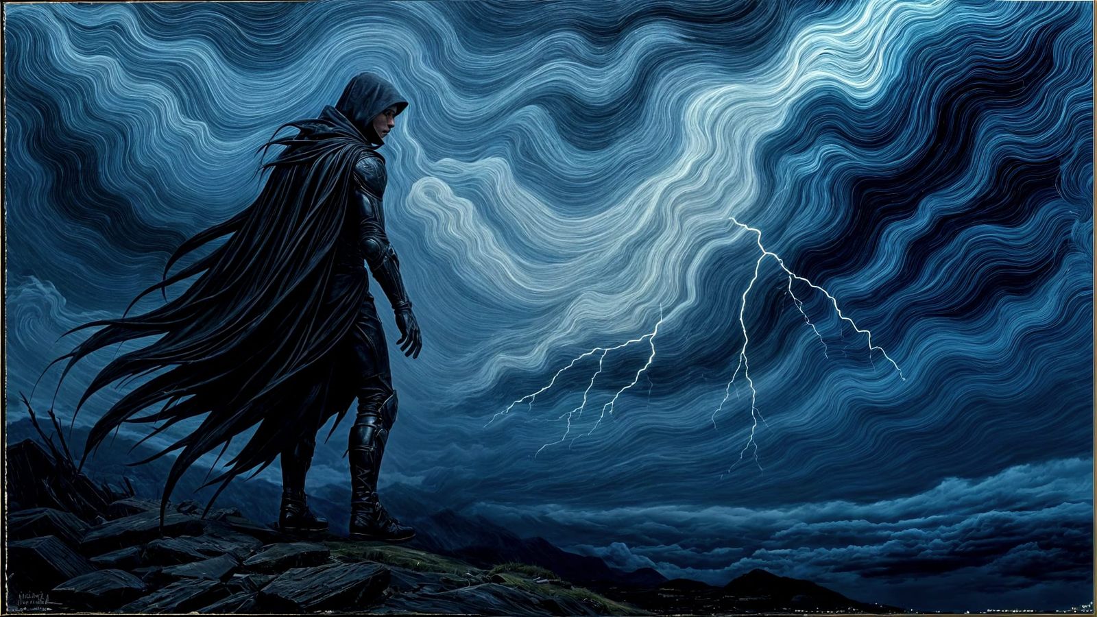 Unsettling Sadness Under Stormy Skies