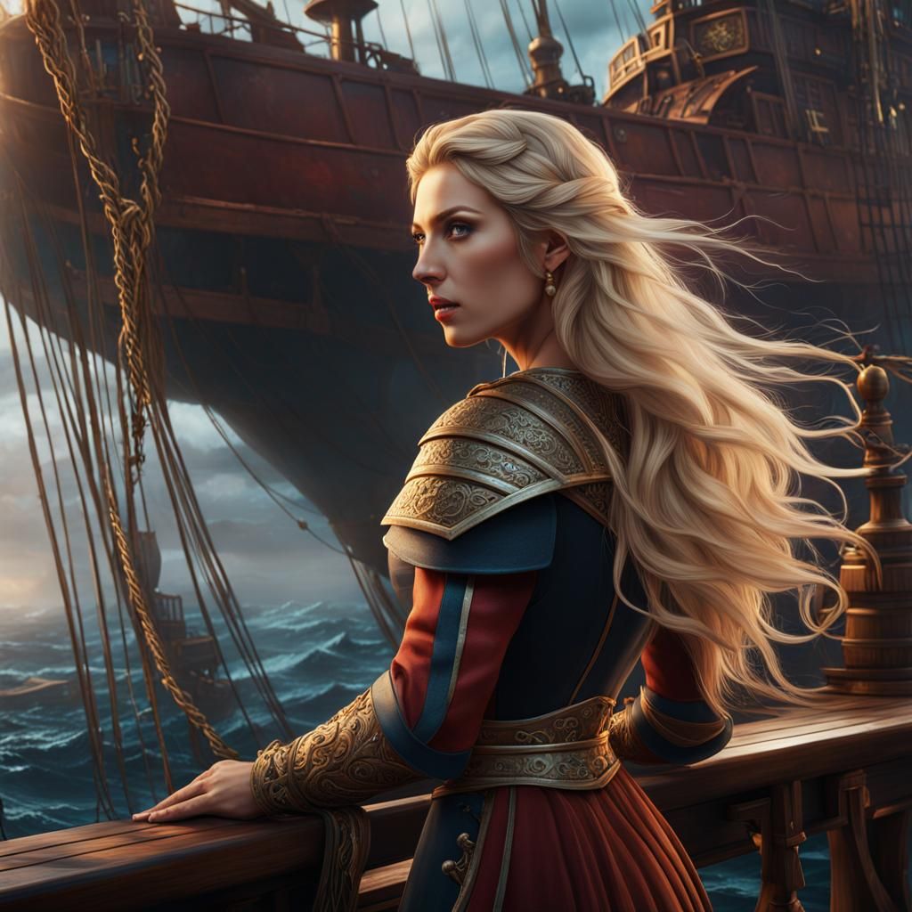 "They are wrong that women on the sea bring bad luck. I make my luck myself."