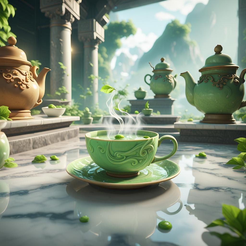 Marble Tea: Epic 3D Videogame Graphics