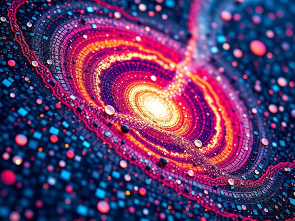 Miniature Cosmos in Byzantine Mosaic Style