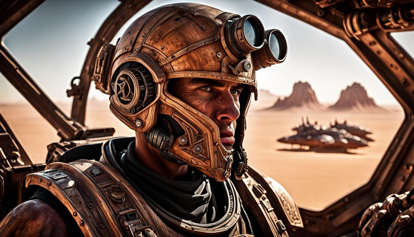 Warhammer 40k Warriors in Desert Spaceship