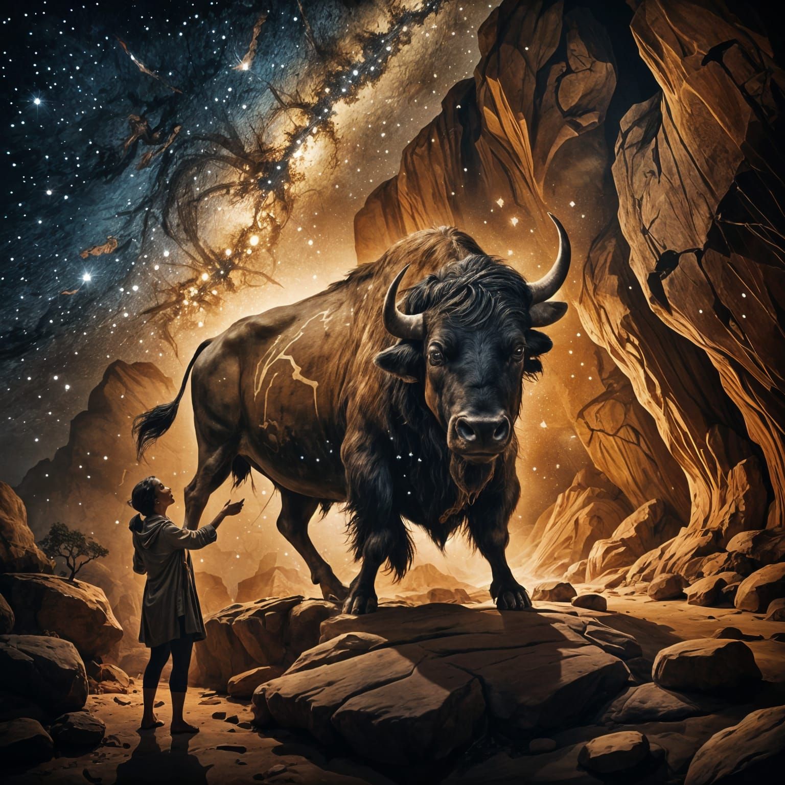 Ancestral Connection Through Ancient Cave Paintings