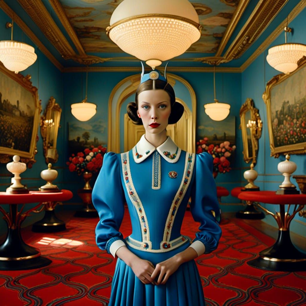 Pop Surrealism Portrait in a Retro Bowling Alley