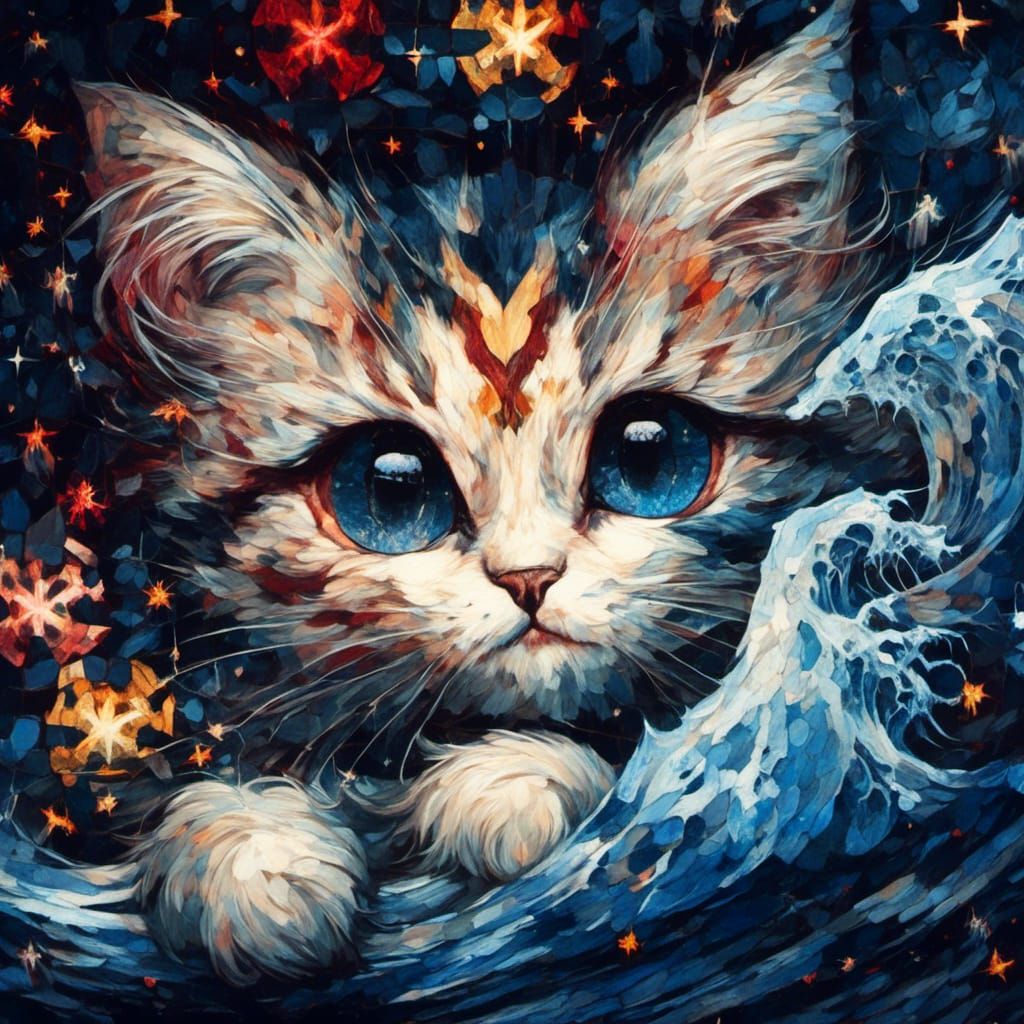 Sailor Venus Stained Glass Fantasy Illustration