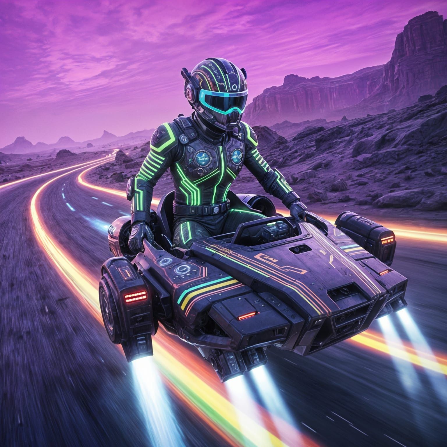 Futuristic Alien Race on Mercury in Sci-Fi Style