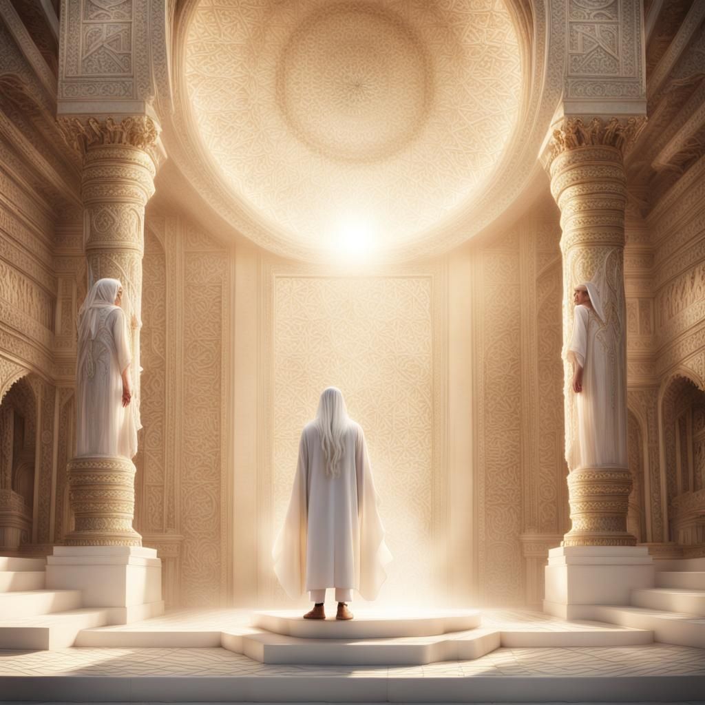 Man Before God's Throne: A Digital Matte Painting