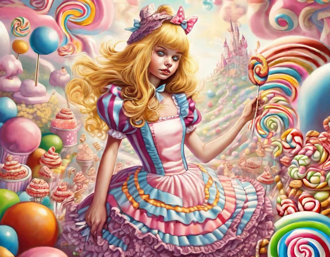 Alice in Candyland: A Fantastical Dreamscape