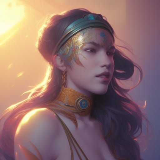 Muirrean Portrait in Hyperdetailed Digital Art Style