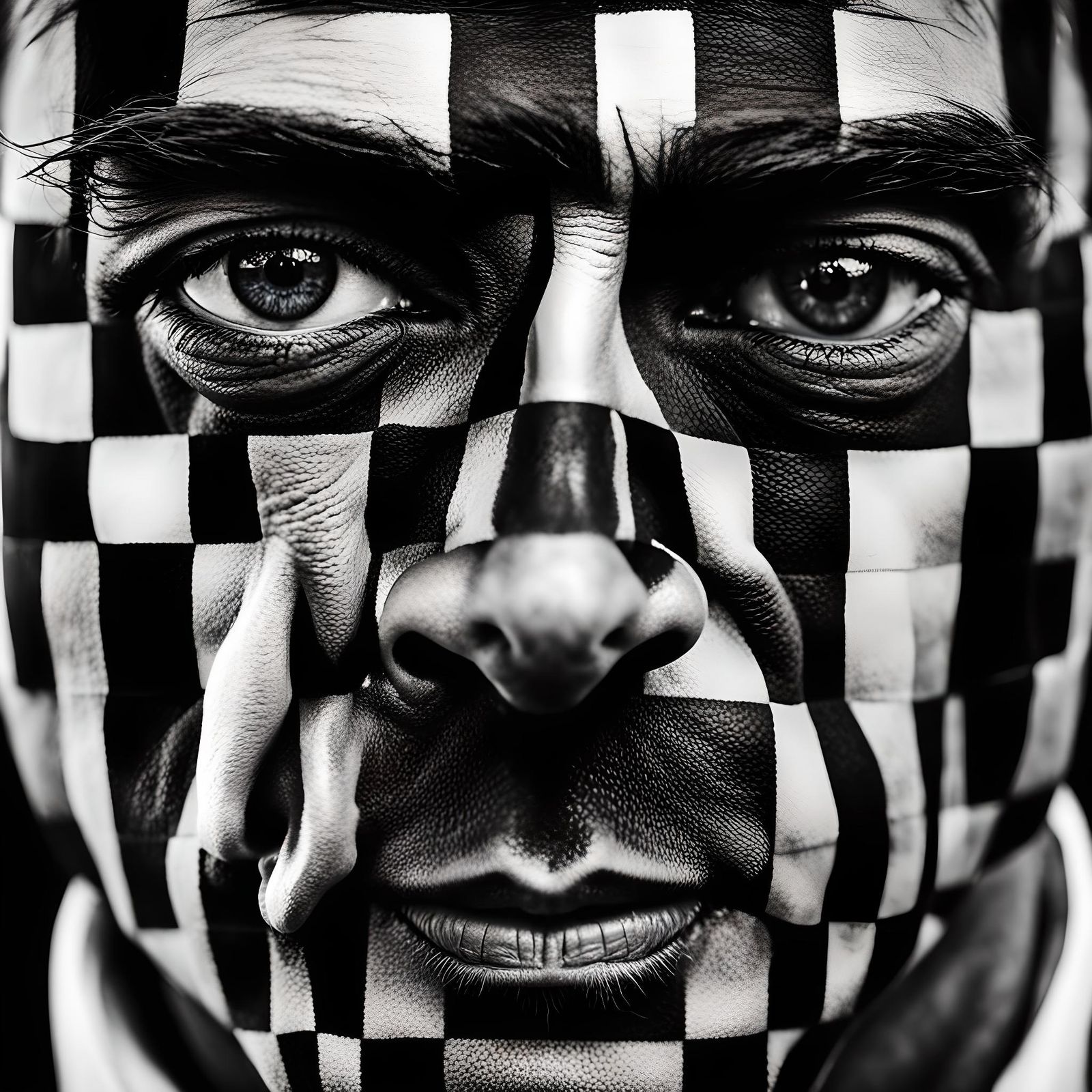 Vibrant Chessboard Central Park Portrait