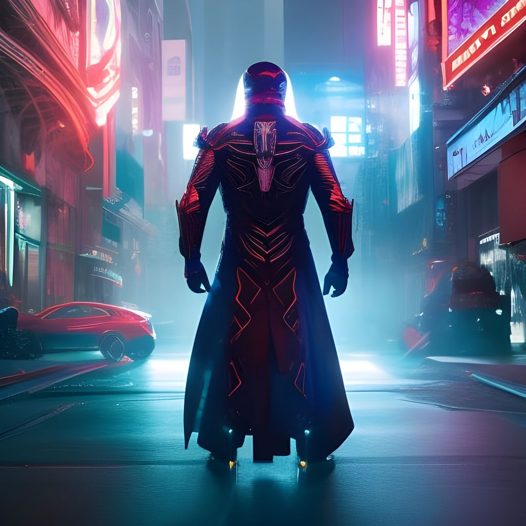 Cyberpunk Spiderman, Flash, and Reverse Flash