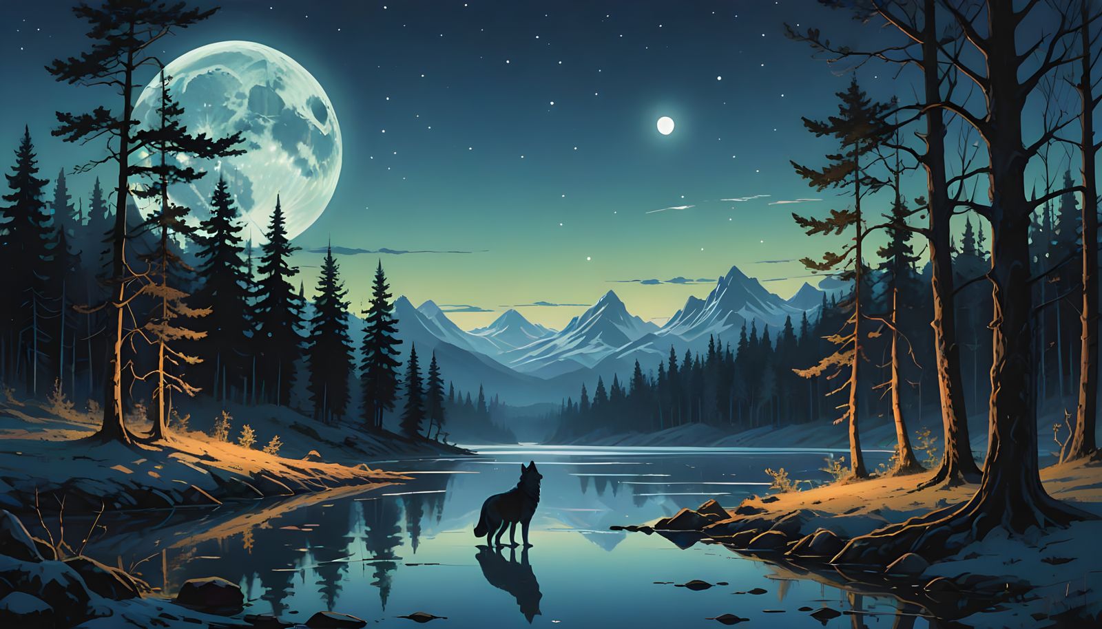 Ethereal Norse Mystic Landscape with Energy Healing