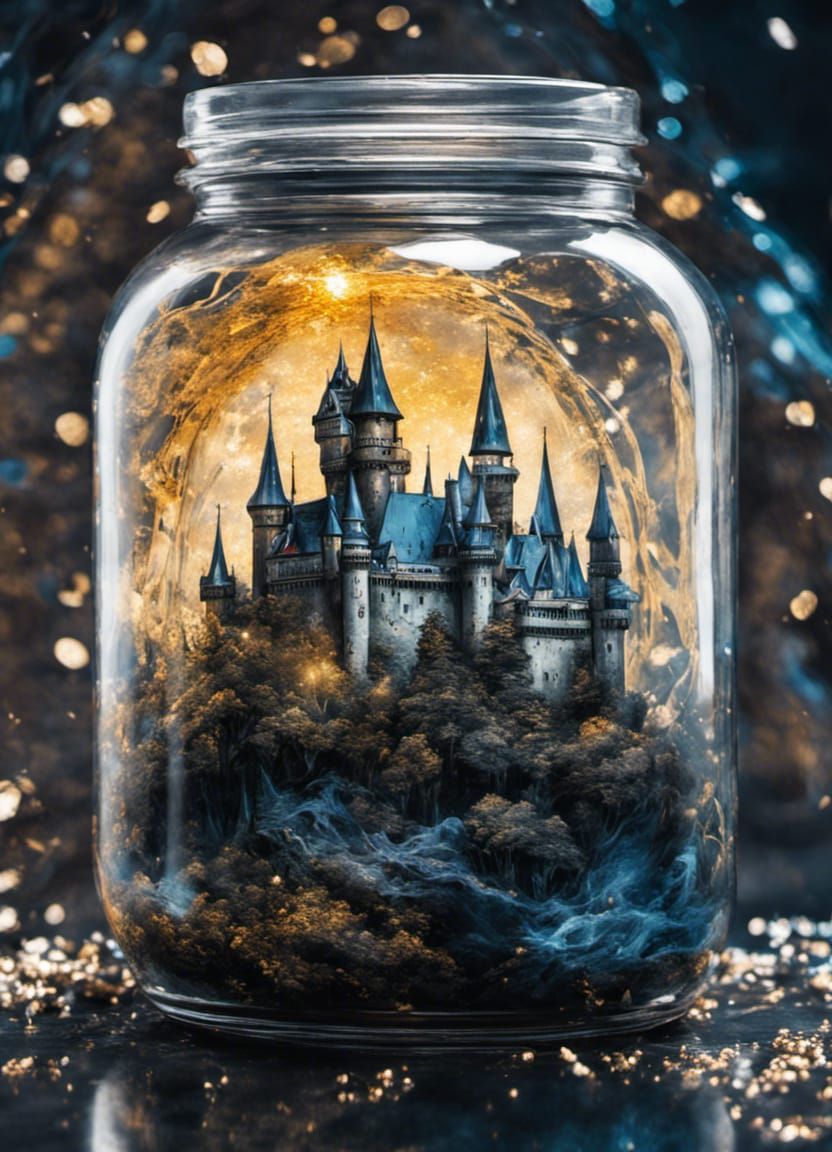 Castle in a jar