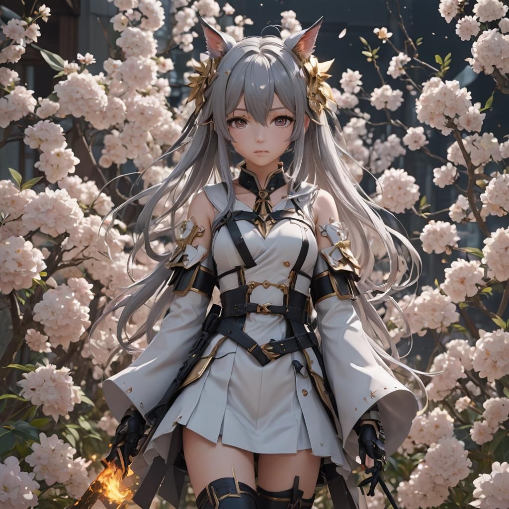 Detailed 3D Anime Art Inspired by WLOP