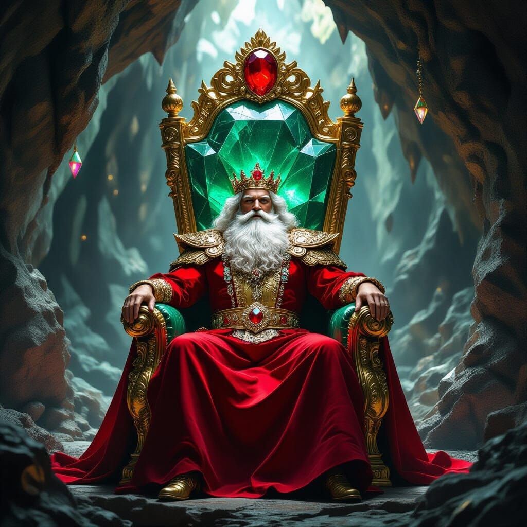 Regal Ruby King on Emerald Throne