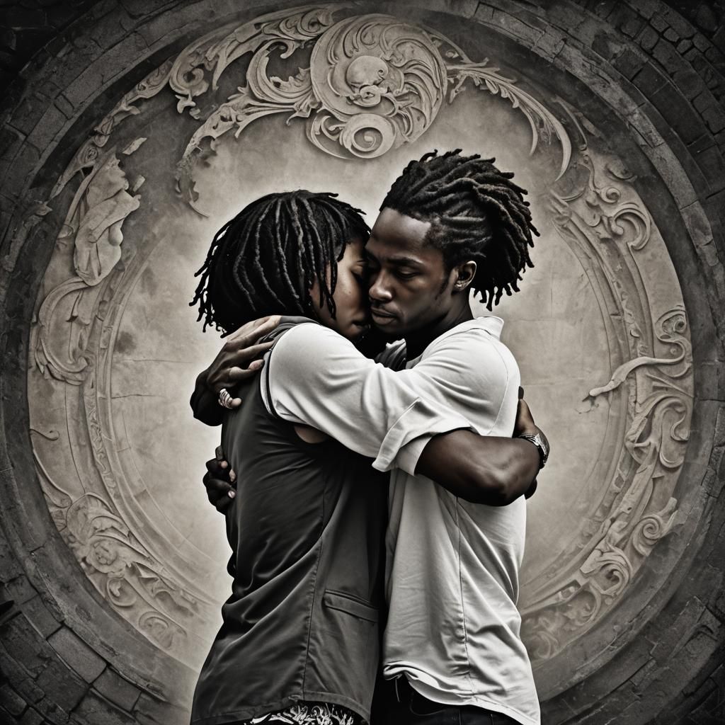 Ying and Yang: United in a Hyperrealistic Embrace